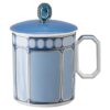 Signum-Becher mit Deckel, Porzellan, blau Signum-Becher mit Deckel, Porzellan, blau