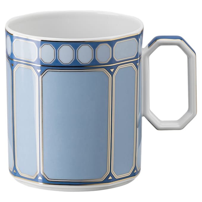 Signum-Becher mit Deckel, Porzellan, blau Signum-Becher mit Deckel, Porzellan, blau