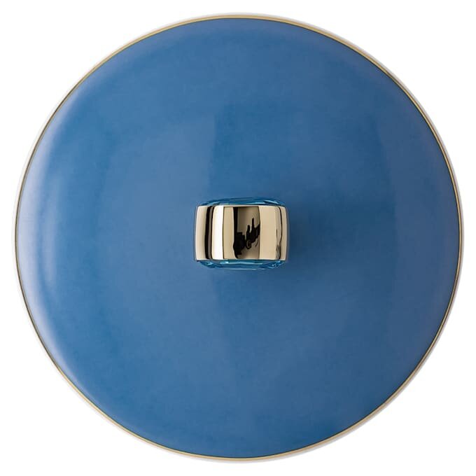 Signum-Becher mit Deckel, Porzellan, blau Signum-Becher mit Deckel, Porzellan, blau