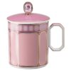 Signum-Becher mit Deckel, Porzellan, rosa Signum-Becher mit Deckel, Porzellan, rosa