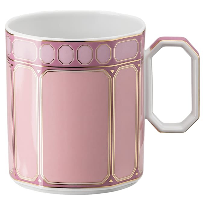 Signum-Becher mit Deckel, Porzellan, rosa Signum-Becher mit Deckel, Porzellan, rosa