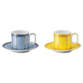Signum Espresso-Set aus Porzellan, mehrfarbig