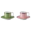 Signum Espresso-Set aus Porzellan, mehrfarbig Signum Espresso-Set aus Porzellan, mehrfarbig