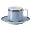 Signum Espressotasse mit Untertasse aus Porzellan, blau Signum Espressotasse mit Untertasse aus Porzellan, blau