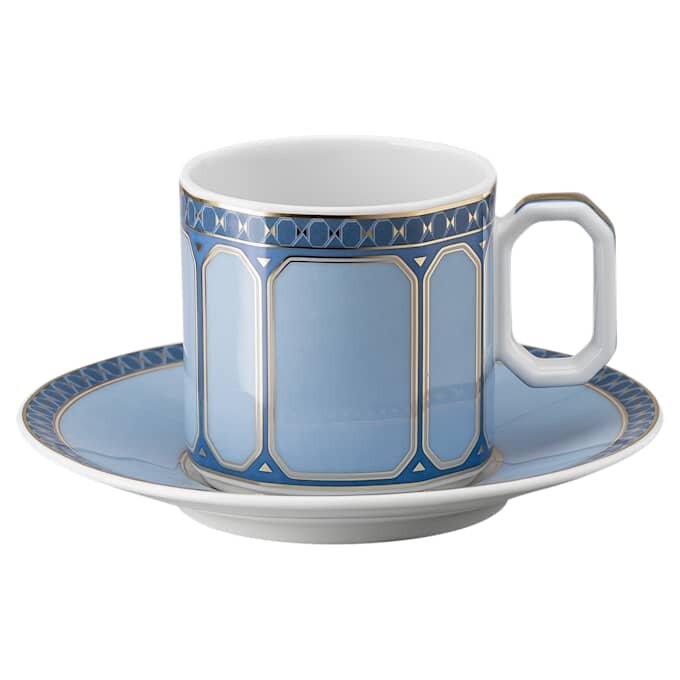 Signum Espressotasse mit Untertasse aus Porzellan, blau Signum Espressotasse mit Untertasse aus Porzellan, blau