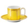 Signum Espressotasse mit Untertasse aus Porzellan, gelb Signum Espressotasse mit Untertasse aus Porzellan, gelb