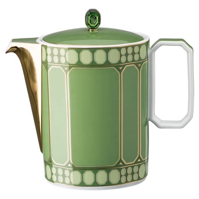 Signum-Kaffeekanne aus Porzellan, grün Signum-Kaffeekanne aus Porzellan, grün