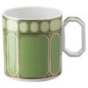 Signum-Kaffeetasse mit Untertasse aus Porzellan, grün Signum-Kaffeetasse mit Untertasse aus Porzellan, grün