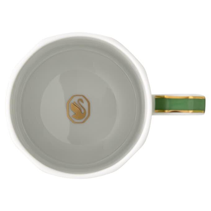 Signum-Kaffeetasse mit Untertasse aus Porzellan, grün Signum-Kaffeetasse mit Untertasse aus Porzellan, grün