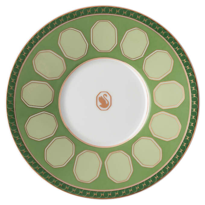 Signum-Kaffeetasse mit Untertasse aus Porzellan, grün Signum-Kaffeetasse mit Untertasse aus Porzellan, grün