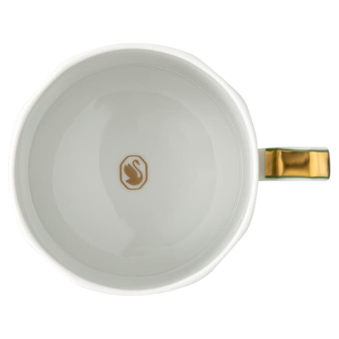 Signum-Tasse mit Untertasse aus Porzellan, grün Signum-Tasse mit Untertasse aus Porzellan, grün