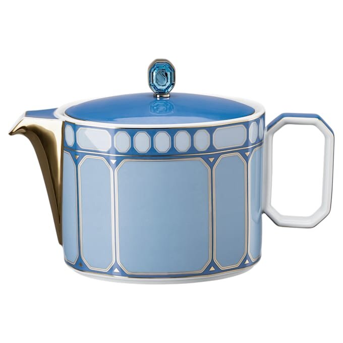 Signum-Teekanne aus Porzellan, klein, blau Signum-Teekanne aus Porzellan, klein, blau
