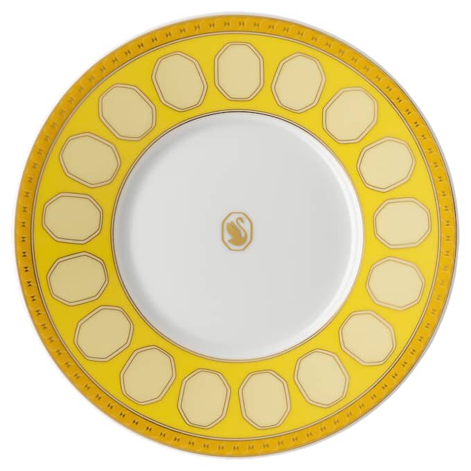 Signum Teetasse mit Untertasse aus Porzellan, gelb Signum Teetasse mit Untertasse aus Porzellan, gelb