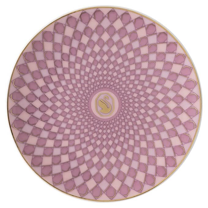Signum-Teller aus Porzellan, klein, rosa Signum-Teller aus Porzellan, klein, rosa