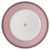 Signum-Teller aus Porzellan, rosa Signum-Teller aus Porzellan, rosa