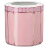 Signum-Vase aus Porzellan, breit, rosa Signum-Vase aus Porzellan, breit, rosa
