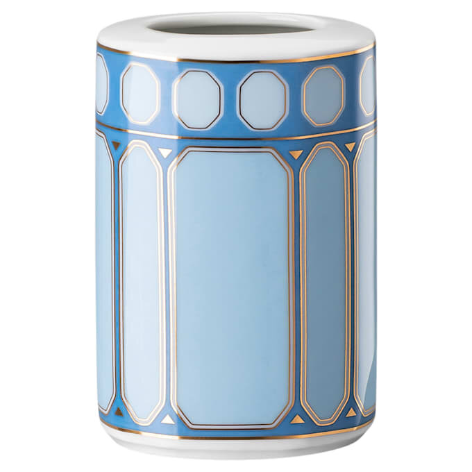 Signum-Vase aus Porzellan, klein, blau Signum-Vase aus Porzellan, klein, blau