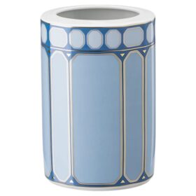 Signum-Vase aus Porzellan, mittelgross, blau Signum-Vase aus Porzellan, mittelgross, blau