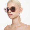Sonnenbrille, übergross, quadratische Form, Sk6011, lila Sonnenbrille, übergross, quadratische Form, Sk6011, lila