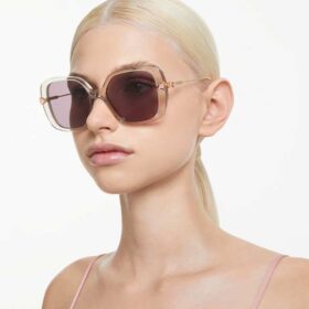 Sonnenbrille, übergross, quadratische Form, Sk6011, lila