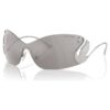 Sonnenbrille im Maskenstil, Swan, Sk7020, silberfarben Sonnenbrille im Maskenstil, Swan, Sk7020, silberfarben