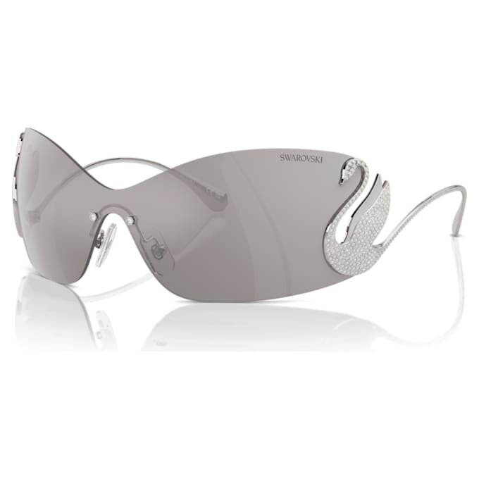 Sonnenbrille im Maskenstil, Swan, Sk7020, silberfarben Sonnenbrille im Maskenstil, Swan, Sk7020, silberfarben