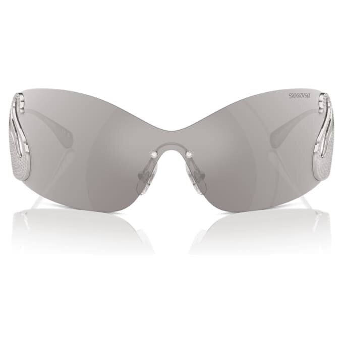 Sonnenbrille im Maskenstil, Swan, Sk7020, silberfarben Sonnenbrille im Maskenstil, Swan, Sk7020, silberfarben