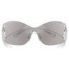 Sonnenbrille im Maskenstil, Swan, Sk7020, silberfarben Sonnenbrille im Maskenstil, Swan, Sk7020, silberfarben