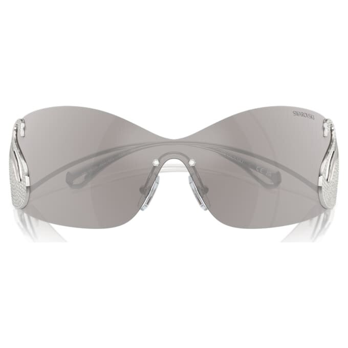 Sonnenbrille im Maskenstil, Swan, Sk7020, silberfarben Sonnenbrille im Maskenstil, Swan, Sk7020, silberfarben