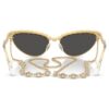 Sonnenbrille in Cat-Eye-Form, mit Kette, grau Sonnenbrille in Cat-Eye-Form, mit Kette, grau