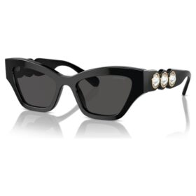 Sonnenbrille in Cat-Eye-Form, schwarz