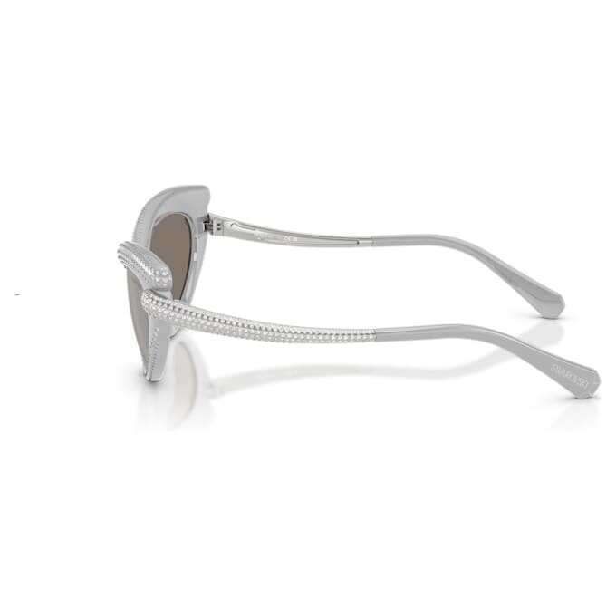 Sonnenbrille in Cat-Eye-Form, silberfarben Sonnenbrille in Cat-Eye-Form, silberfarben