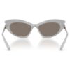 Sonnenbrille in Cat-Eye-Form, silberfarben Sonnenbrille in Cat-Eye-Form, silberfarben
