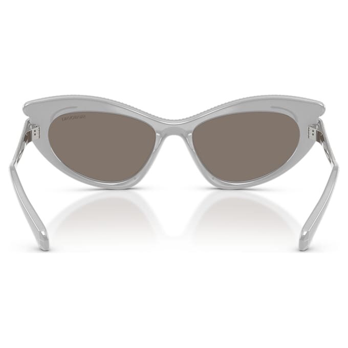 Sonnenbrille in Cat-Eye-Form, silberfarben Sonnenbrille in Cat-Eye-Form, silberfarben