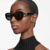 Sonnenbrille in Cat-Eye-Form, Sk6002, Schwarz