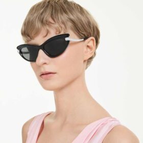 Sonnenbrille in Cat-Eye-Form, Sk6038, Schwarz