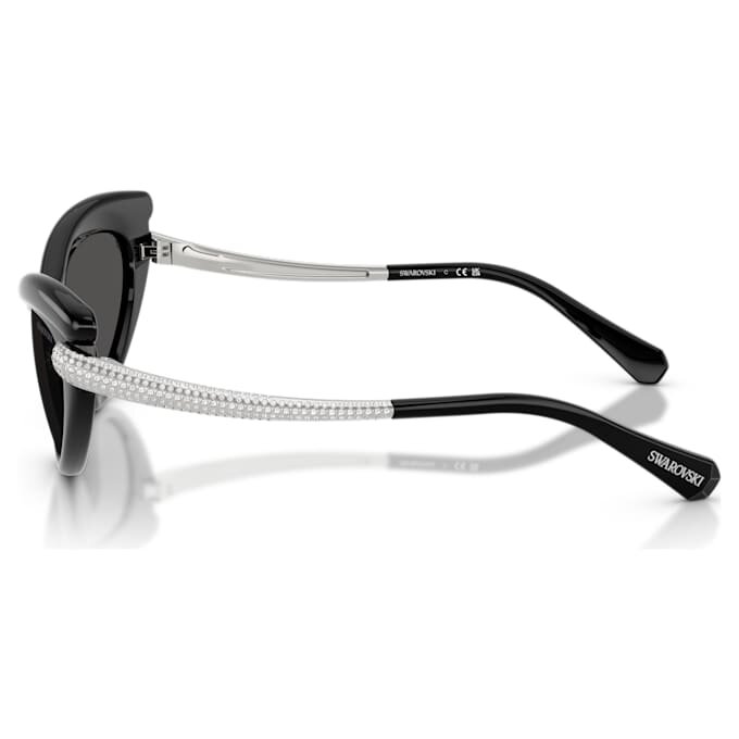 Sonnenbrille in Cat-Eye-Form, Sk6038, Schwarz Sonnenbrille in Cat-Eye-Form, Sk6038, Schwarz