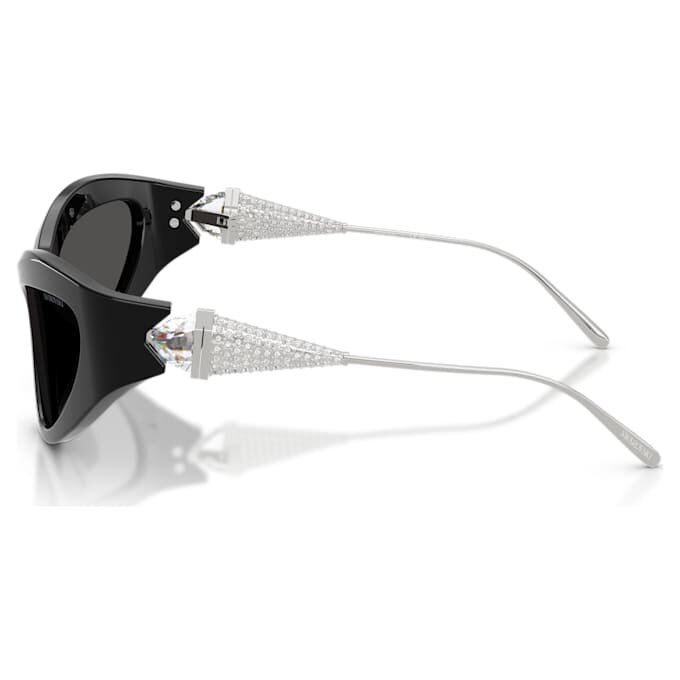 Sonnenbrille in Cat-Eye-Form, SK6046, Schwarz Sonnenbrille in Cat-Eye-Form, SK6046, Schwarz