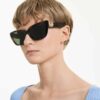 Sonnenbrille in Cat-Eye-Form, Sk6047, hellbraun Sonnenbrille in Cat-Eye-Form, Sk6047, hellbraun