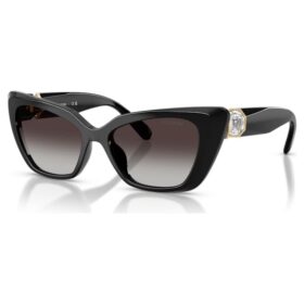 Sonnenbrille in Cat-Eye-Form, Sk6047, Schwarz