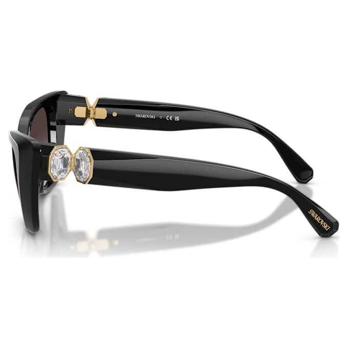 Sonnenbrille in Cat-Eye-Form, Sk6047, Schwarz Sonnenbrille in Cat-Eye-Form, Sk6047, Schwarz