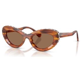 Sonnenbrille in Cat-Eye-Form, Sk6061U, Braun