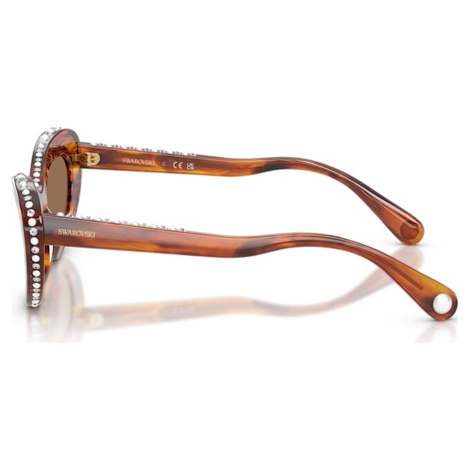 Sonnenbrille in Cat-Eye-Form, Sk6061U, Braun Sonnenbrille in Cat-Eye-Form, Sk6061U, Braun