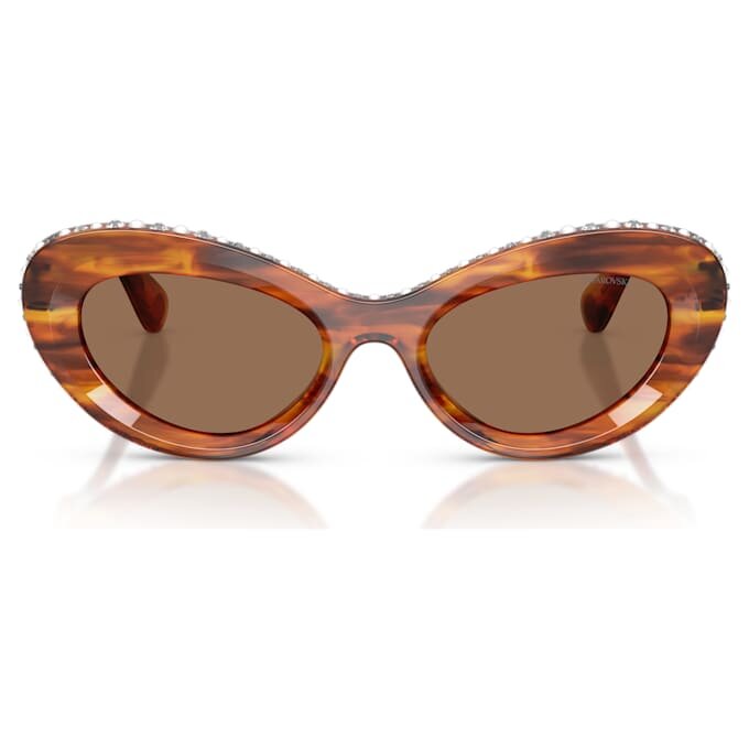 Sonnenbrille in Cat-Eye-Form, Sk6061U, Braun Sonnenbrille in Cat-Eye-Form, Sk6061U, Braun