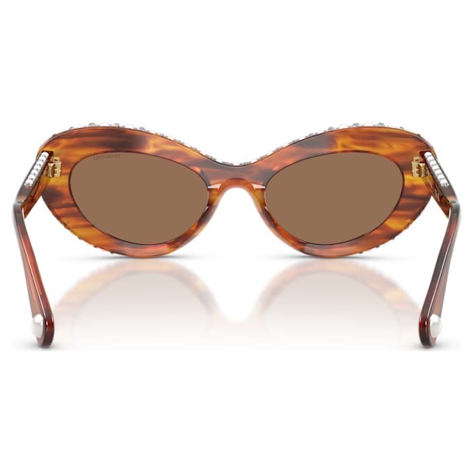 Sonnenbrille in Cat-Eye-Form, Sk6061U, Braun Sonnenbrille in Cat-Eye-Form, Sk6061U, Braun