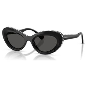 Sonnenbrille in Cat-Eye-Form, Sk6061U, Schwarz