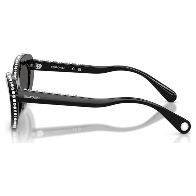 Sonnenbrille in Cat-Eye-Form, Sk6061U, Schwarz Sonnenbrille in Cat-Eye-Form, Sk6061U, Schwarz