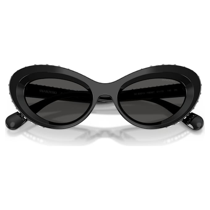 Sonnenbrille in Cat-Eye-Form, Sk6061U, Schwarz Sonnenbrille in Cat-Eye-Form, Sk6061U, Schwarz