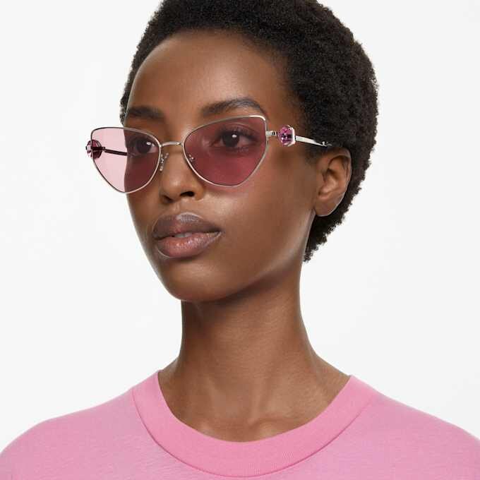 Sonnenbrille in Cat-Eye-Form, Sk7003, Pink Sonnenbrille in Cat-Eye-Form, Sk7003, Pink