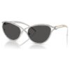 Sonnenbrille in Cat-Eye-Form, Sk7025, silberfarben Sonnenbrille in Cat-Eye-Form, Sk7025, silberfarben